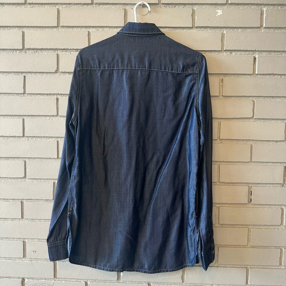 Barbour Classic lightweight Denim Shirt NWOT Size 8 - Picture 7 of 11